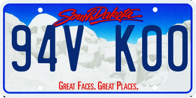 SD license plate 94VK00