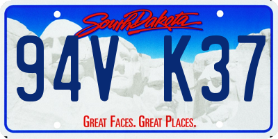 SD license plate 94VK37