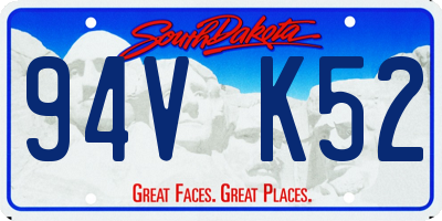SD license plate 94VK52
