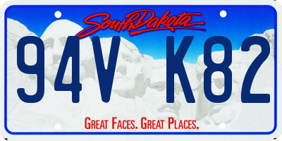 SD license plate 94VK82