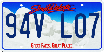 SD license plate 94VL07