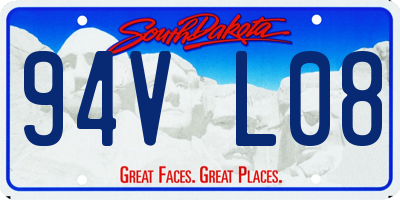 SD license plate 94VL08