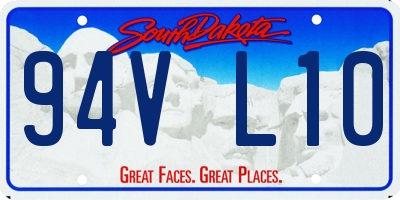 SD license plate 94VL10