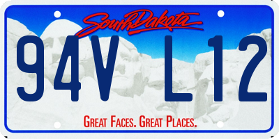SD license plate 94VL12