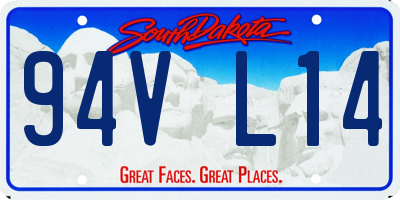 SD license plate 94VL14