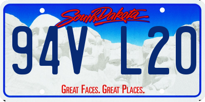 SD license plate 94VL20