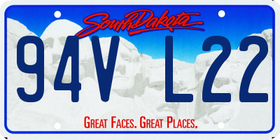 SD license plate 94VL22