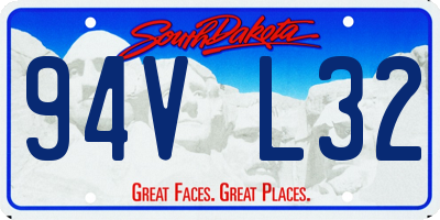 SD license plate 94VL32