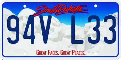 SD license plate 94VL33