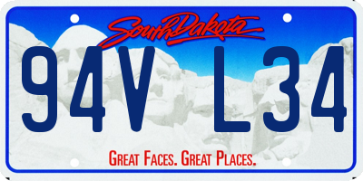 SD license plate 94VL34