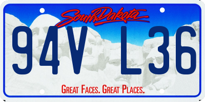SD license plate 94VL36