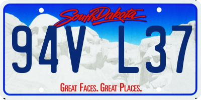 SD license plate 94VL37