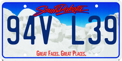 SD license plate 94VL39