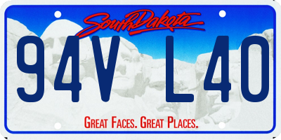 SD license plate 94VL40