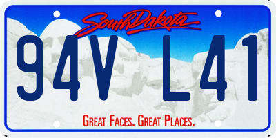 SD license plate 94VL41