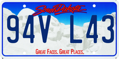 SD license plate 94VL43