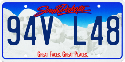 SD license plate 94VL48