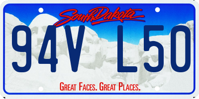 SD license plate 94VL50