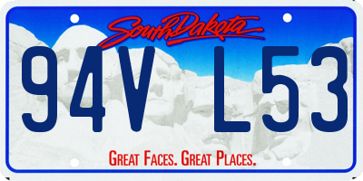 SD license plate 94VL53