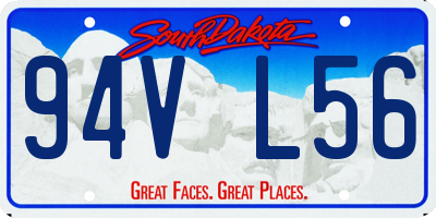 SD license plate 94VL56