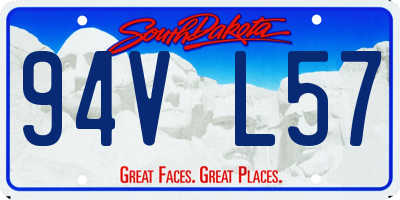 SD license plate 94VL57
