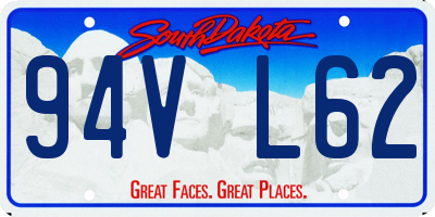 SD license plate 94VL62
