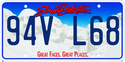 SD license plate 94VL68