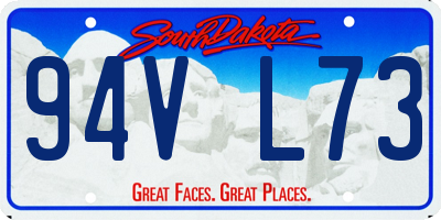 SD license plate 94VL73