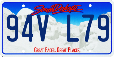 SD license plate 94VL79