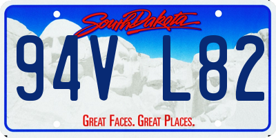 SD license plate 94VL82