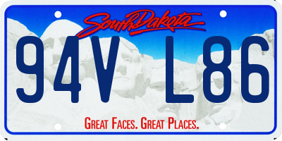 SD license plate 94VL86