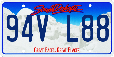 SD license plate 94VL88