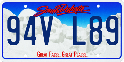 SD license plate 94VL89