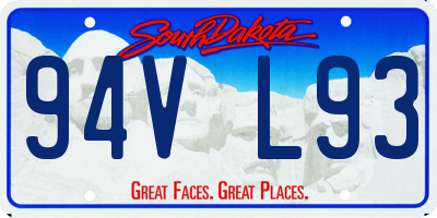 SD license plate 94VL93