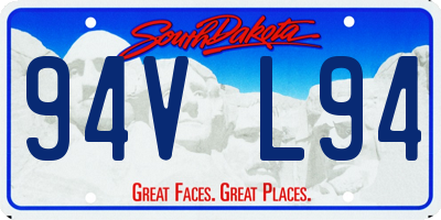 SD license plate 94VL94