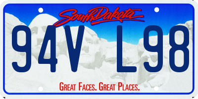 SD license plate 94VL98