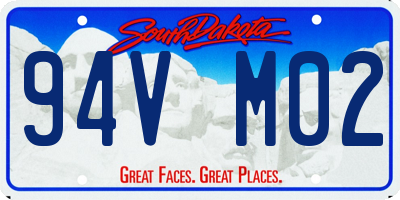 SD license plate 94VM02