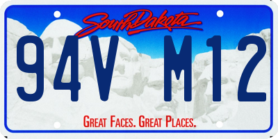 SD license plate 94VM12