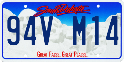 SD license plate 94VM14