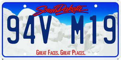 SD license plate 94VM19