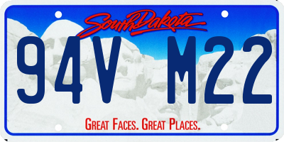 SD license plate 94VM22
