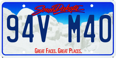 SD license plate 94VM40
