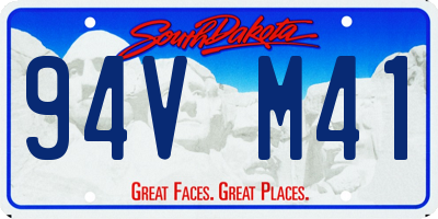 SD license plate 94VM41