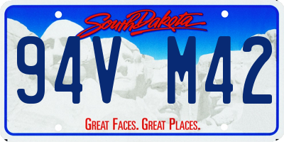 SD license plate 94VM42