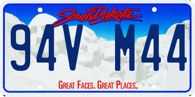 SD license plate 94VM44