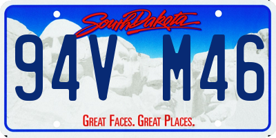 SD license plate 94VM46