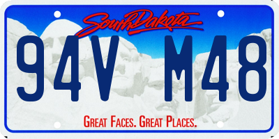 SD license plate 94VM48