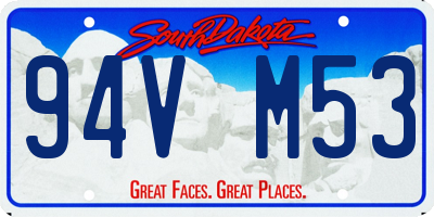 SD license plate 94VM53