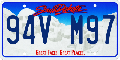 SD license plate 94VM97