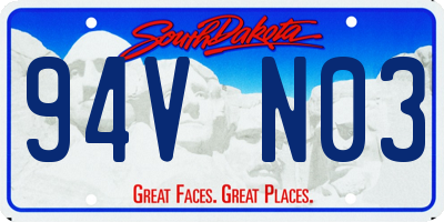 SD license plate 94VN03